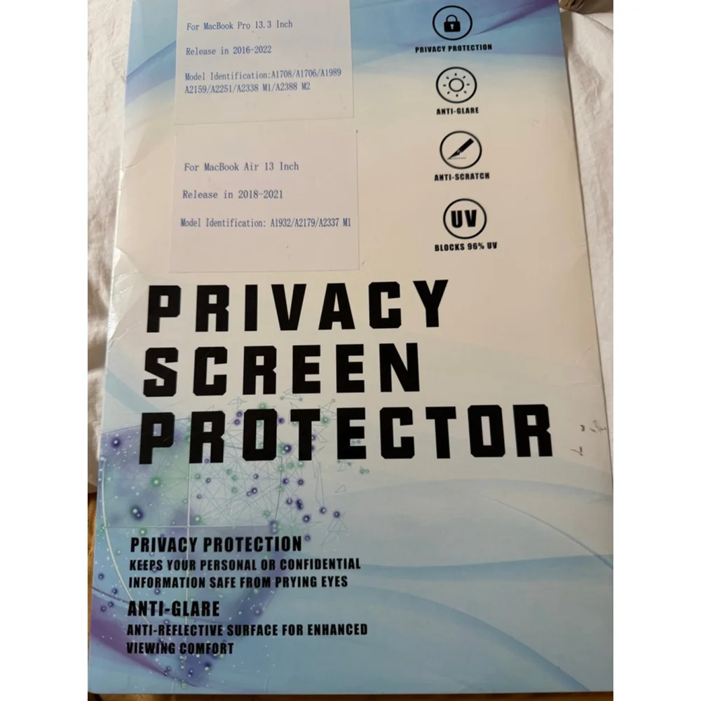 NEW Nano-Suction Privacy Screen Protector MacBook Pro 13”